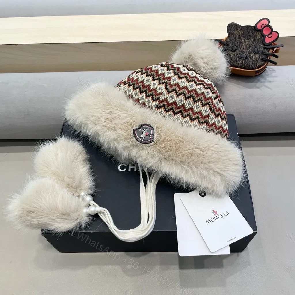 View 5 of Cozy Knit with Faux Fur Trim Winter Hat: Luxe Warmth