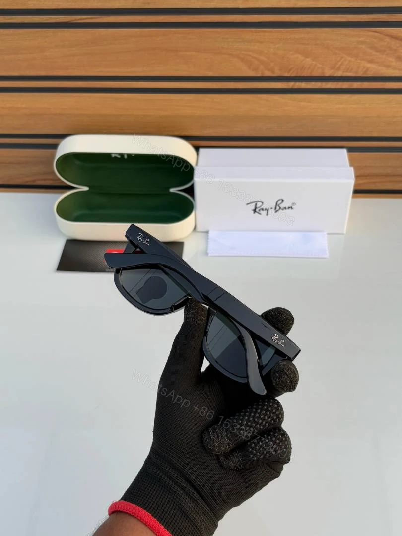 View 5 of First Copy Ray Ban 2140 Wayfarer Black Shining Men’s Sunglasses