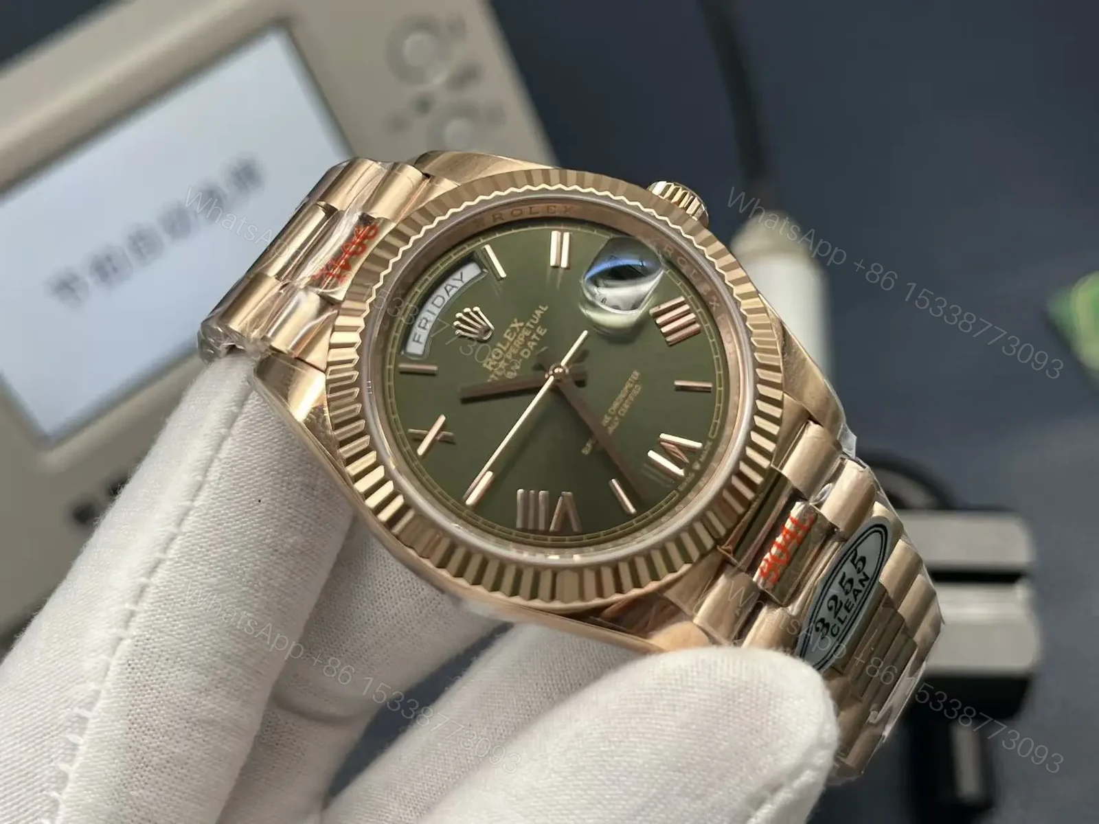 View 4 of Rolex Day-Date 40mm Weekly Calendar Luxury Edition Automatic Watch RLX-DD-40-WEEKLY-CALENDAR-LUX