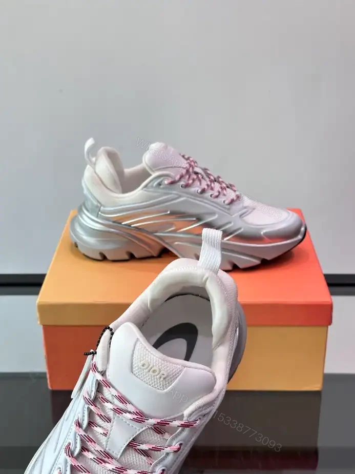View 5 of DIOR B44 BLADE SNEAKERS GRADIENT WHITE AND SILVER-TONE – CD210