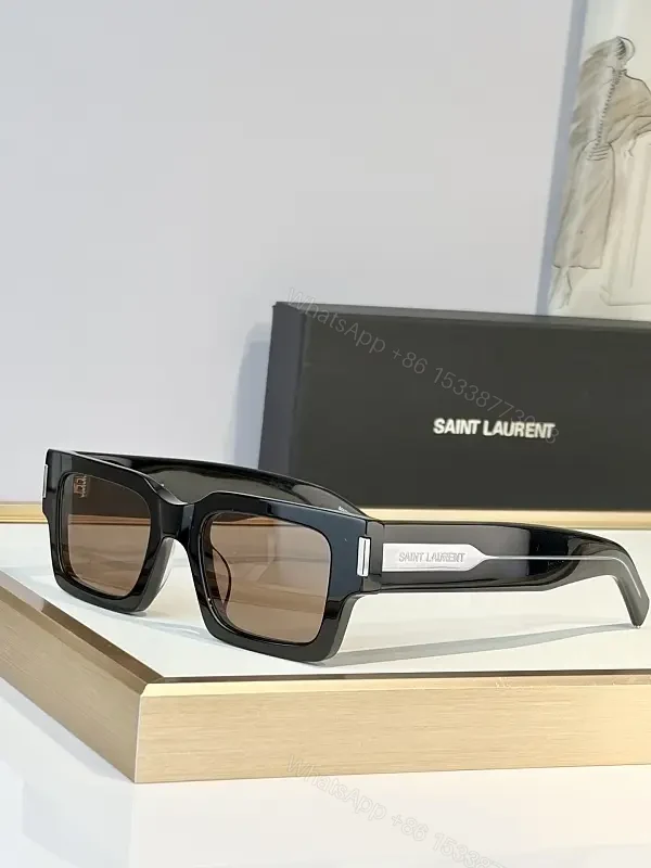 Bold Geometry Acetate Sunglasses with Luxe Details — view 1