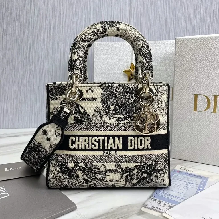 Statement Dior Tapestry Tote: Bold Everyday Luxe Bag — view 1