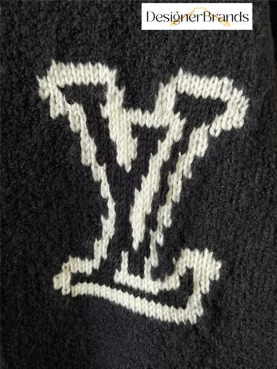 View 6 of Cozy Boucle Knit Cardigan – Bold LV Monogram, Signature Style