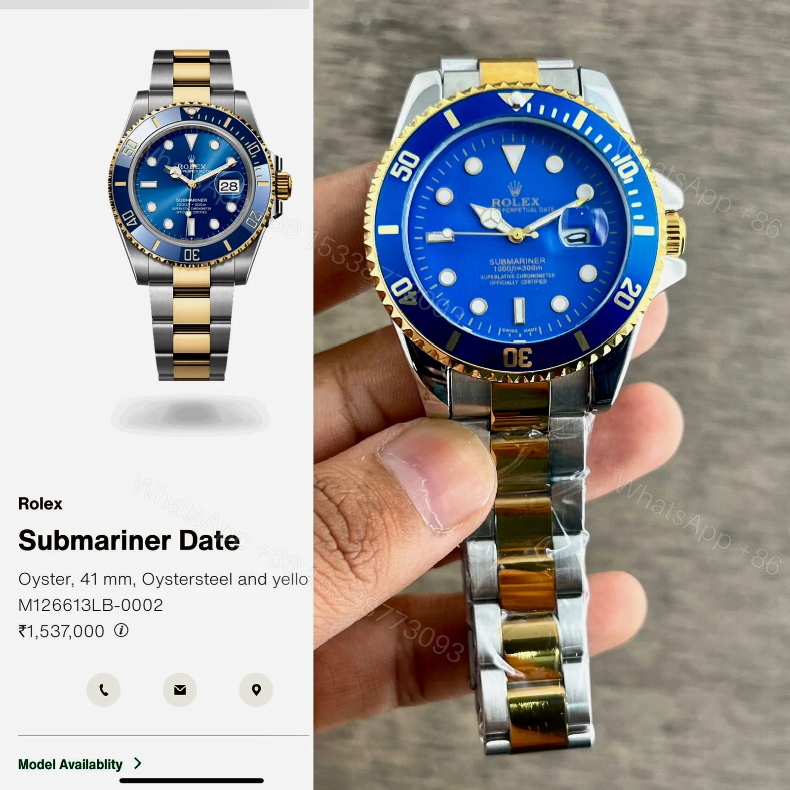 View 7 of FIRST COPY ROLEX WATCH FOR MEN