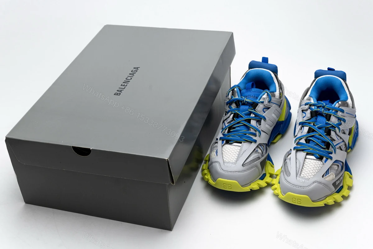 Balenciaga Track Grey Blue Yellow 542023 W1GB9 6509 — view 2