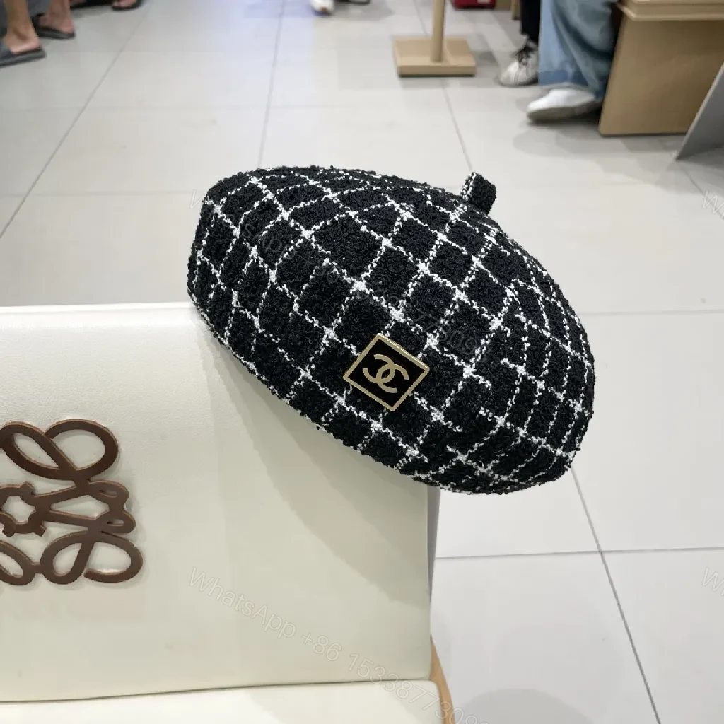 View 7 of Textured Wool Beret: Modern Chanel-Inspired Chic, All-Day Comfort
