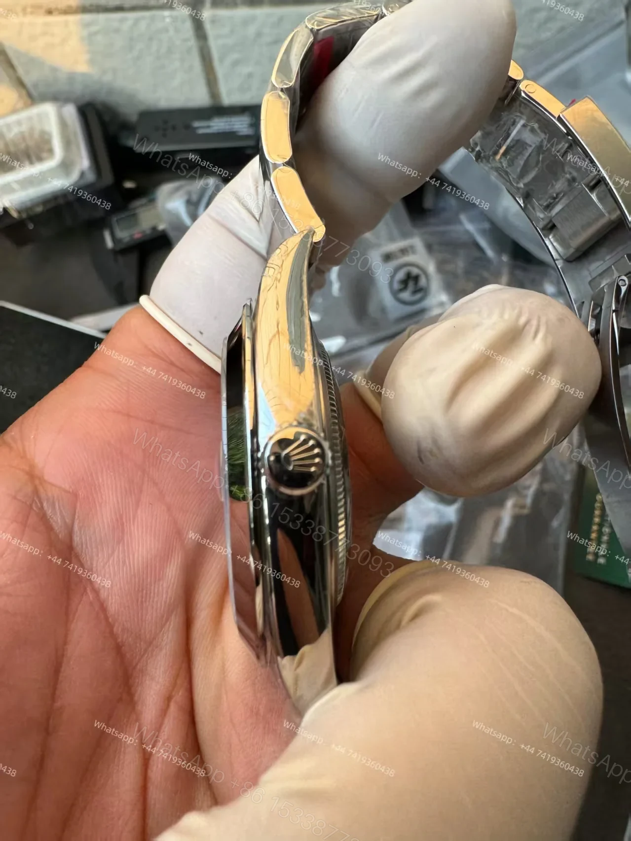 View 10 of Rolex Datejust M126300-0017 1:1 Replica Azzurro Blue Roman Dial Oyster 41MM 3235 Movement Super Clone Watch