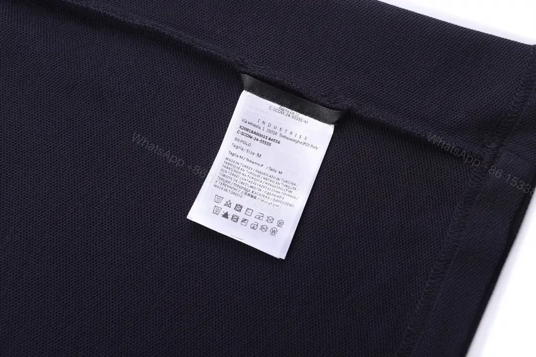 View 9 of Navy Cotton-Piqué Polo: Quiet Luxury Essential Polo