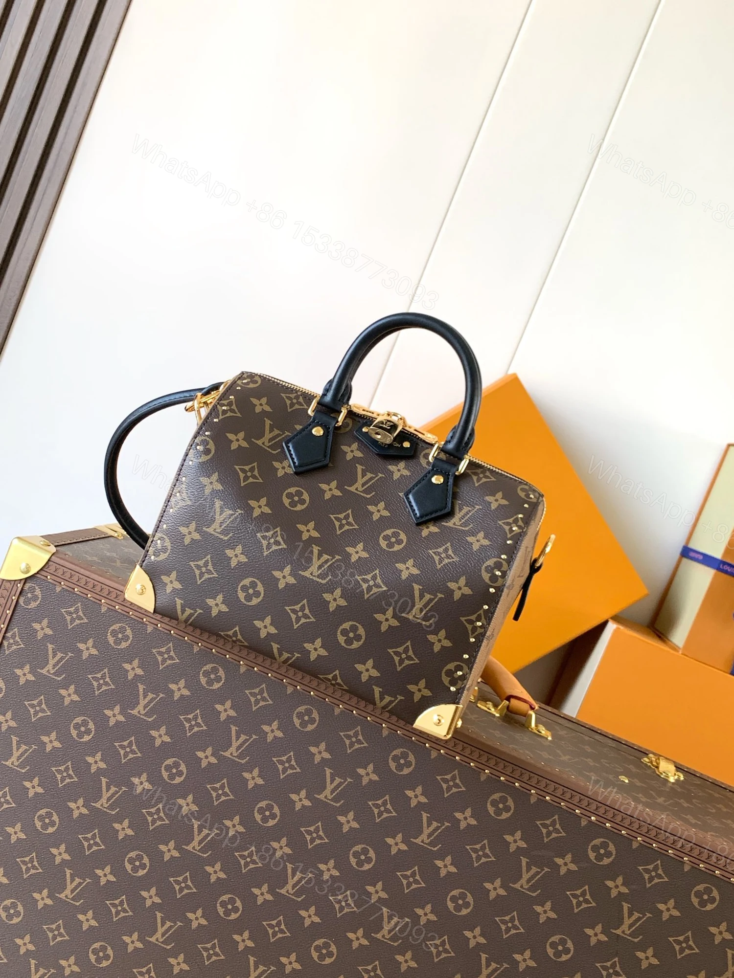 LV 高仿 Monogram Speedy 手提包 經典花紋百搭款 — view 1