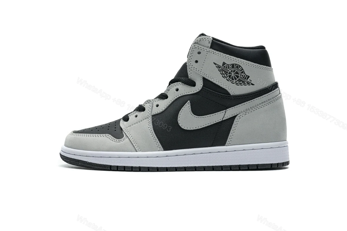 View 11 of Air Jordan 1 Shadow 2.0 Black Light Smoke Grey 555088-035