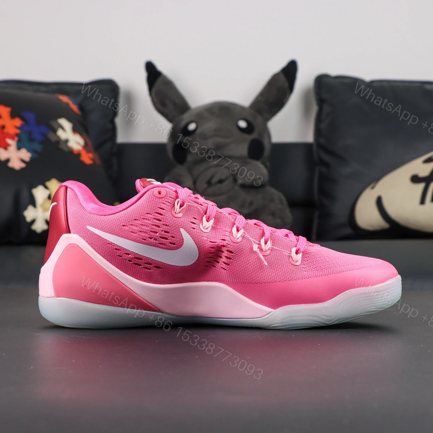 View 2 of Kobe 9 EM Low Protro Kay Yow Think Pink Reps