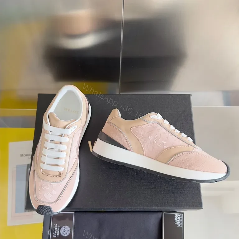 View 2 of Soft Blush Leather High-Tops: Luxe Comfort Sneakers