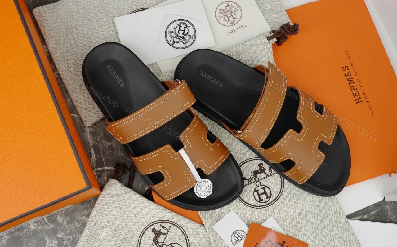 View 4 of Leather Tricolor-Accent Sandals: Sophisticated Everyday Luxury