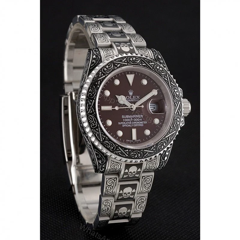 View 3 of Replica Rolex Submariner Brown Dial 1454078