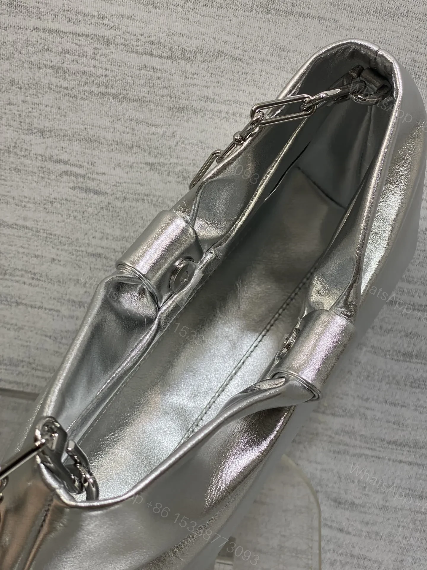 View 6 of Dior Bow Bag Sliver Lambskin