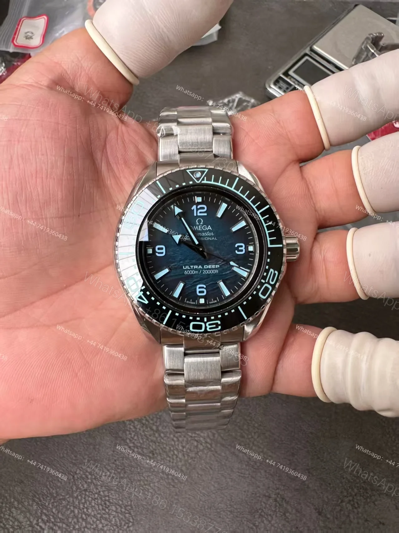 View 11 of Omega Super Clone Seamaster Planet Ocean 6000M 45.5mm 215.30.46.21.03.002