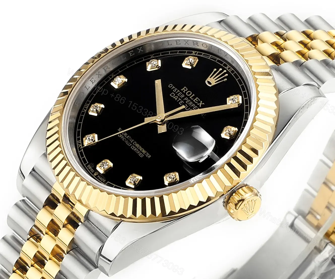View 4 of BL Factory Clean Factory DDF Classic Black Gold Datejust Watch
