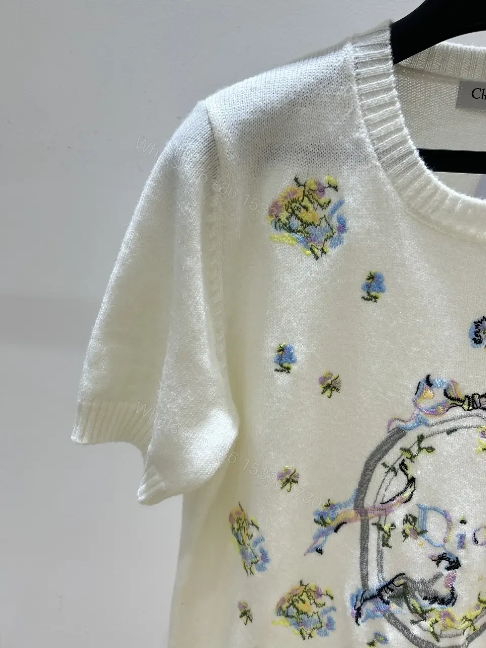 View 7 of Textured Floral Knit: Casual Luxury Knitwear Dressy Top