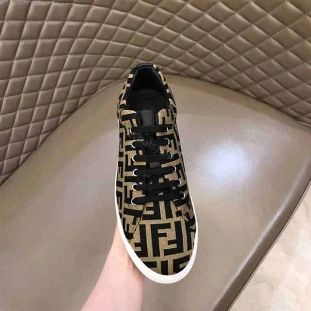 View 3 of FENDI FF MOTIF MESH SNEAKERS – FD15