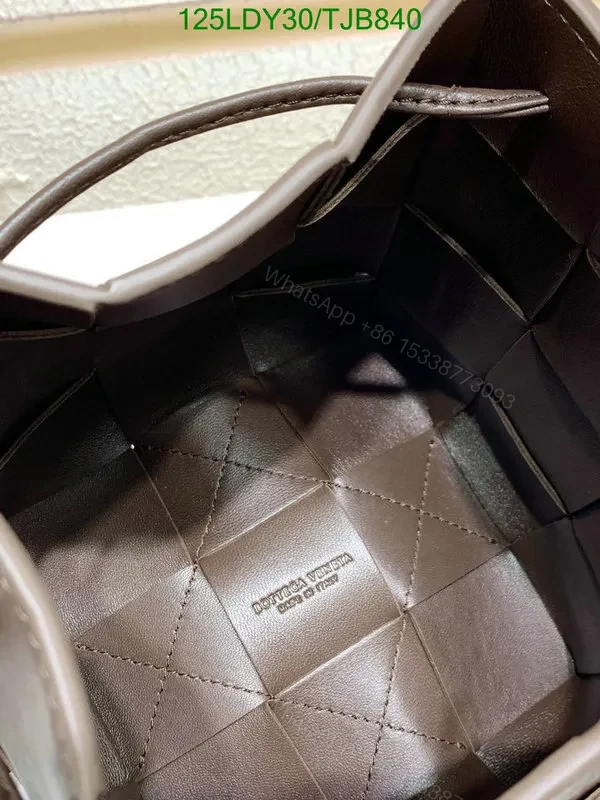 View 69 of Bottega Veneta Small Cross-Body Bucket Bag in Red BVF4722