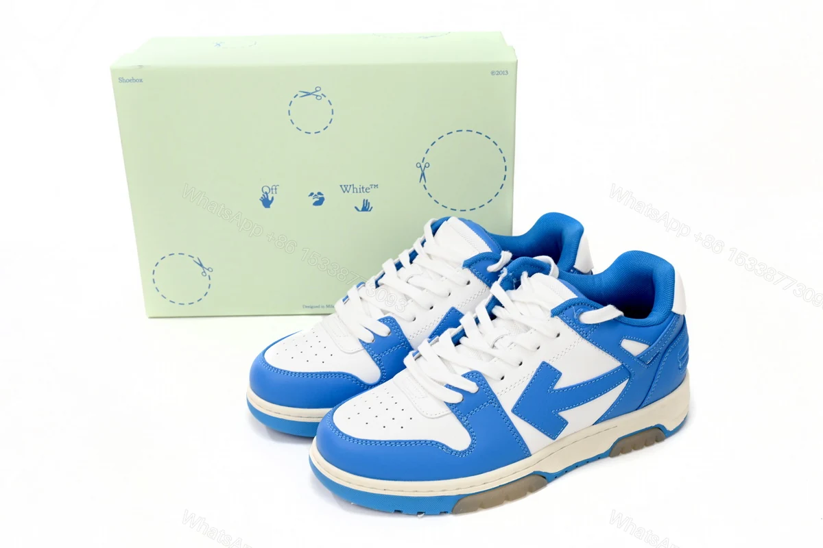 OFF-WHITE Out Of Office North Carolina Blue OMIA189 C99LEA00 20145 — view 2