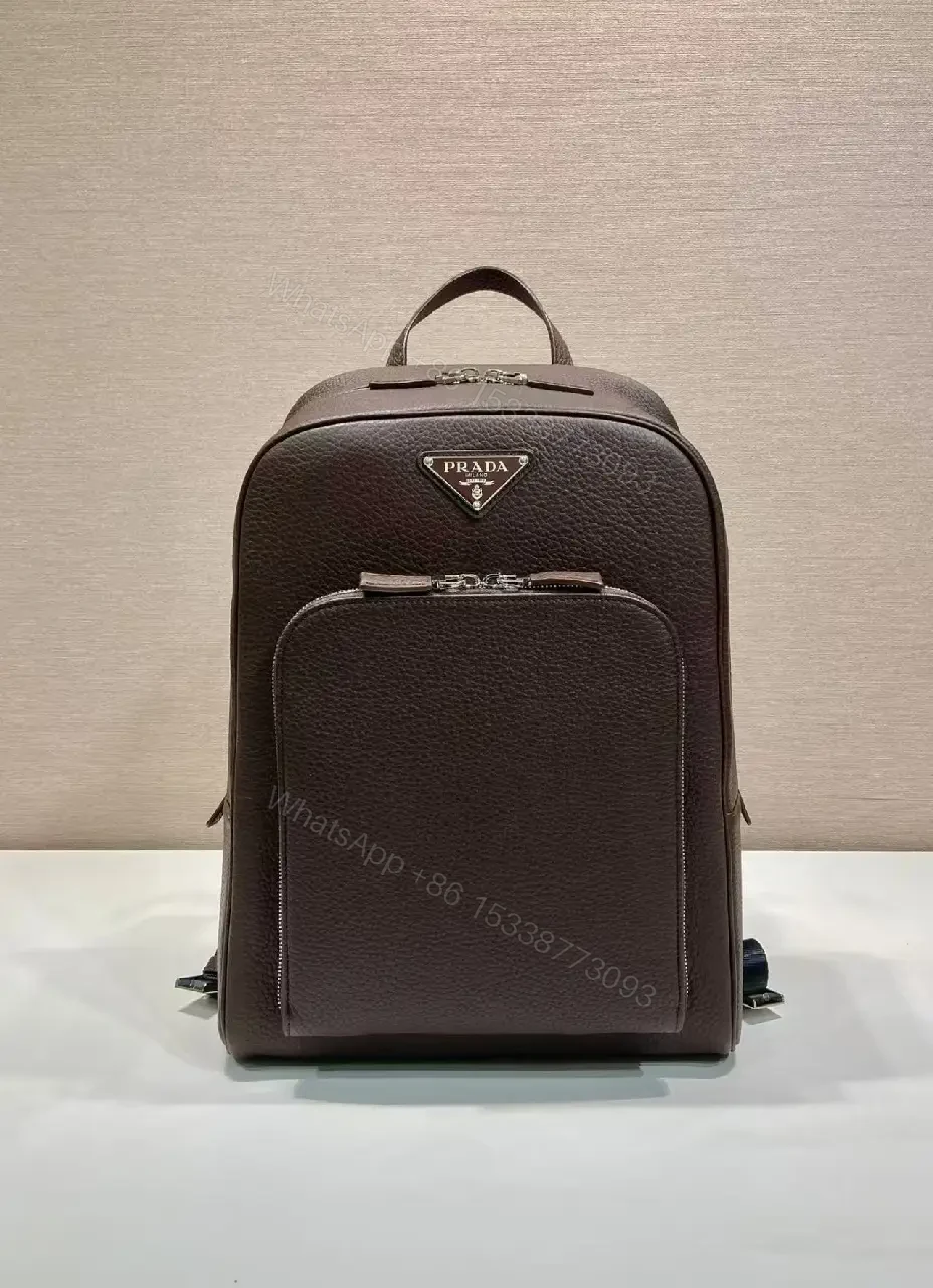 View 4 of Structured Luxury Leather Backpack: Modern Texture, Practical Detailing