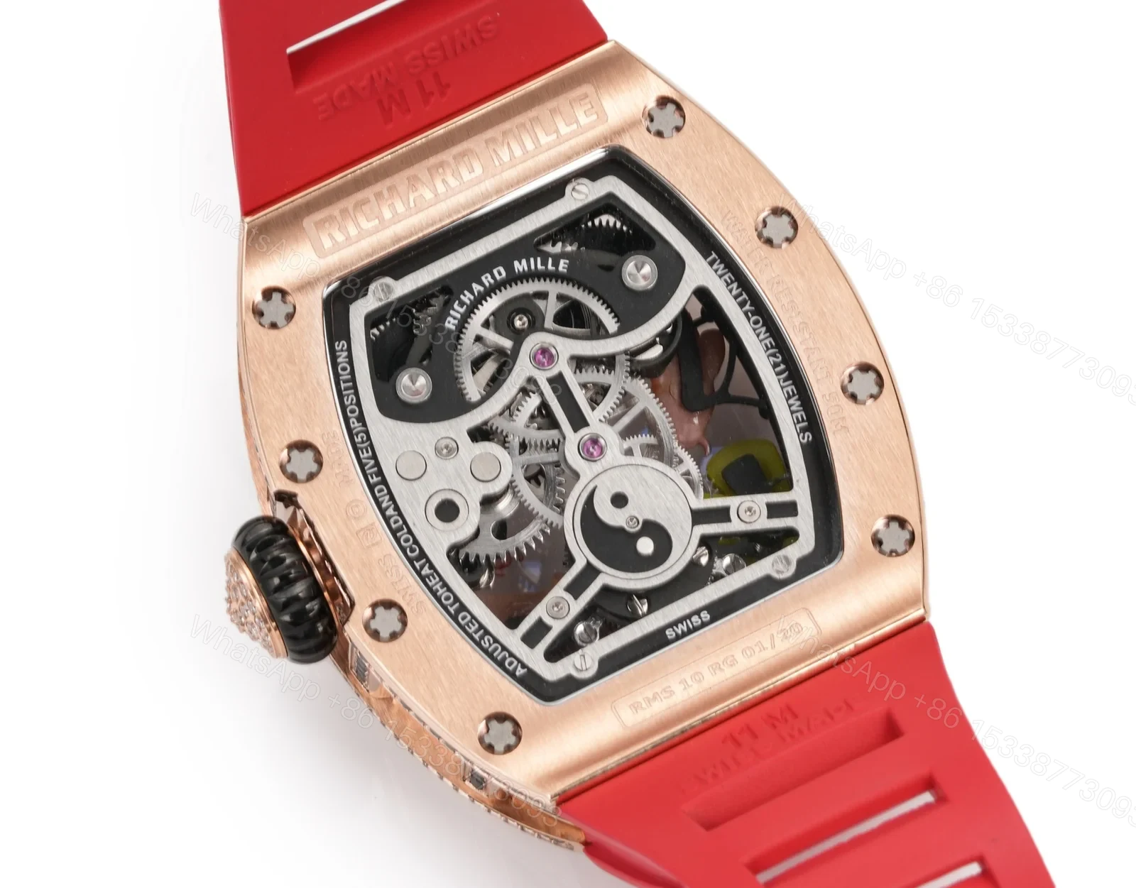 View 8 of Richard Mille RM S10 Koi Tourbillon Red Gold Diamond Watch RMS10-KOI