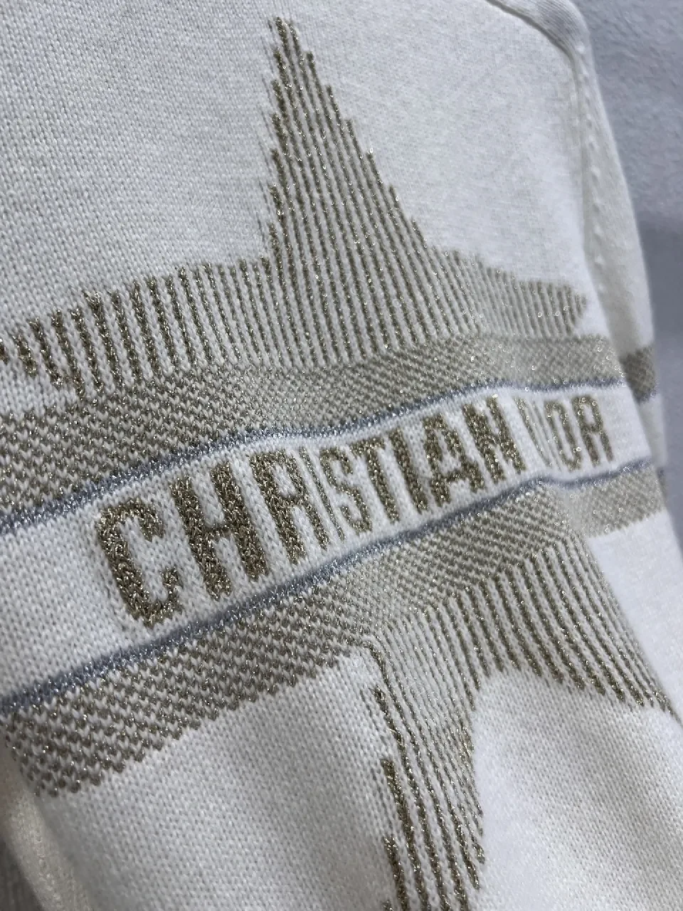 View 2 of Lux Star Knit: Premium Textured Crewneck Sweater