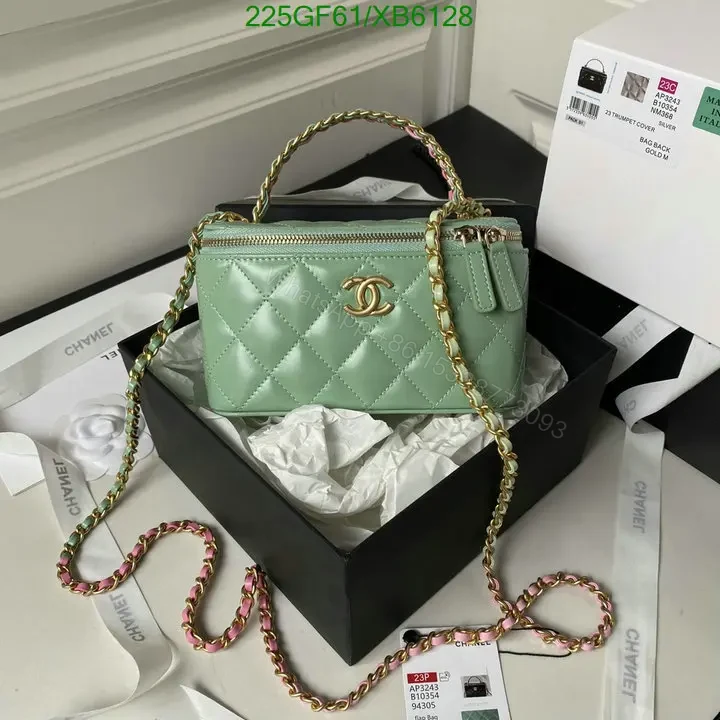 View 4 of Chanel Vanity Bag with Chain Mirror XY98754