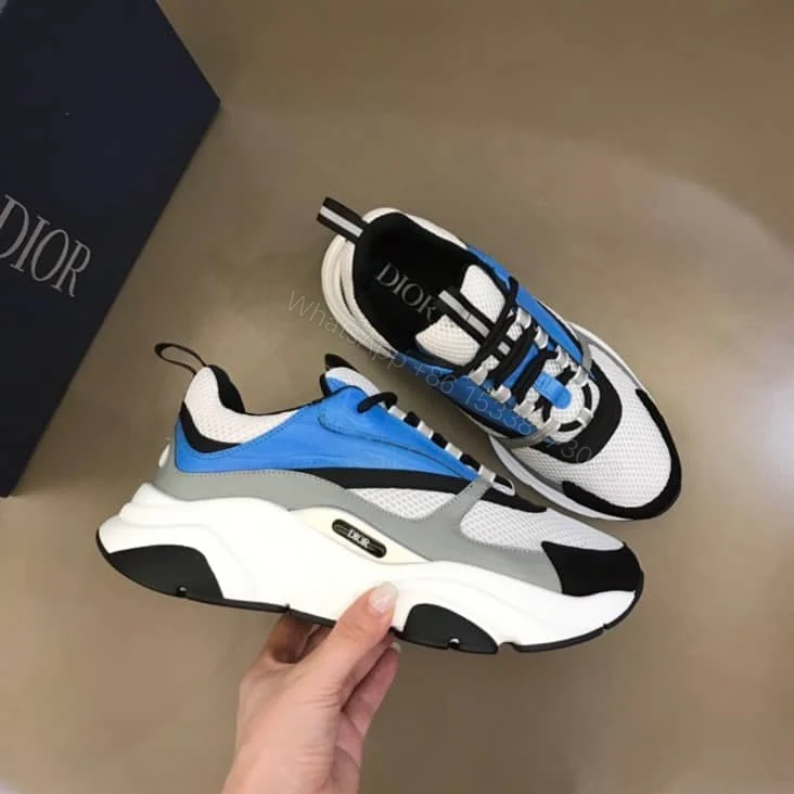 View 4 of B22 SNEAKER TECHNICAL MESH WITH AND CALFSKIN – CD108
