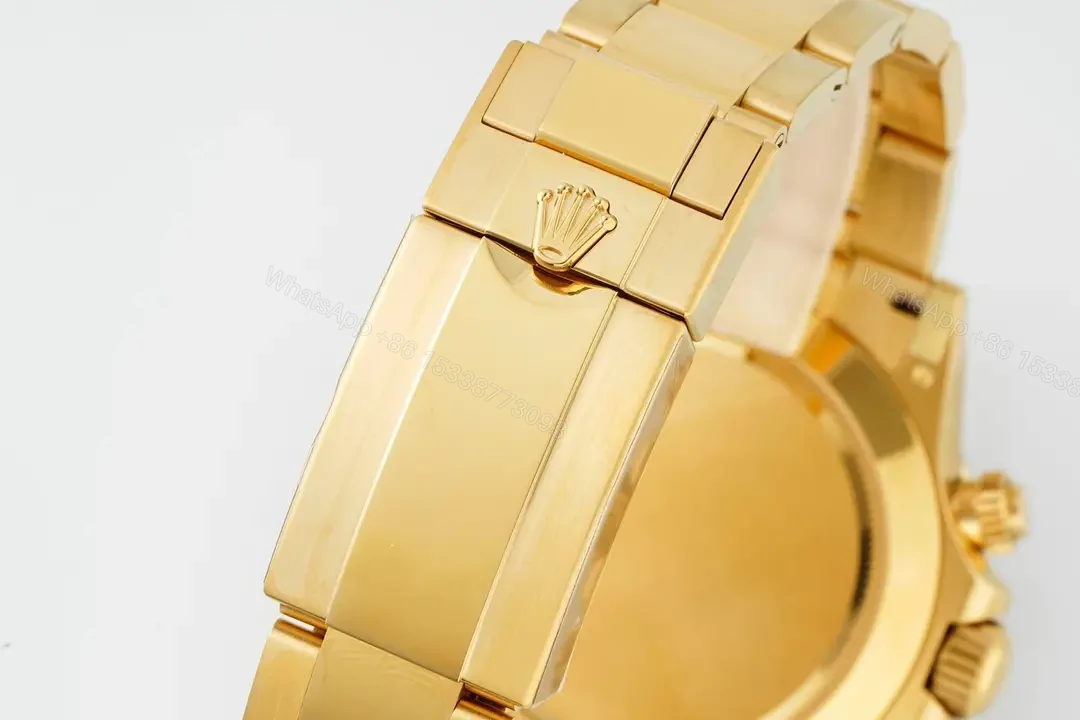 View 5 of Premium Rolex Daytona Orange Sapphire Gold White Dial replica 40MM Oyster Bracelet Edition RG-DAYTONA-ORANGE-SAPPHIRE-GOLD-WHITE-OYSTER-40