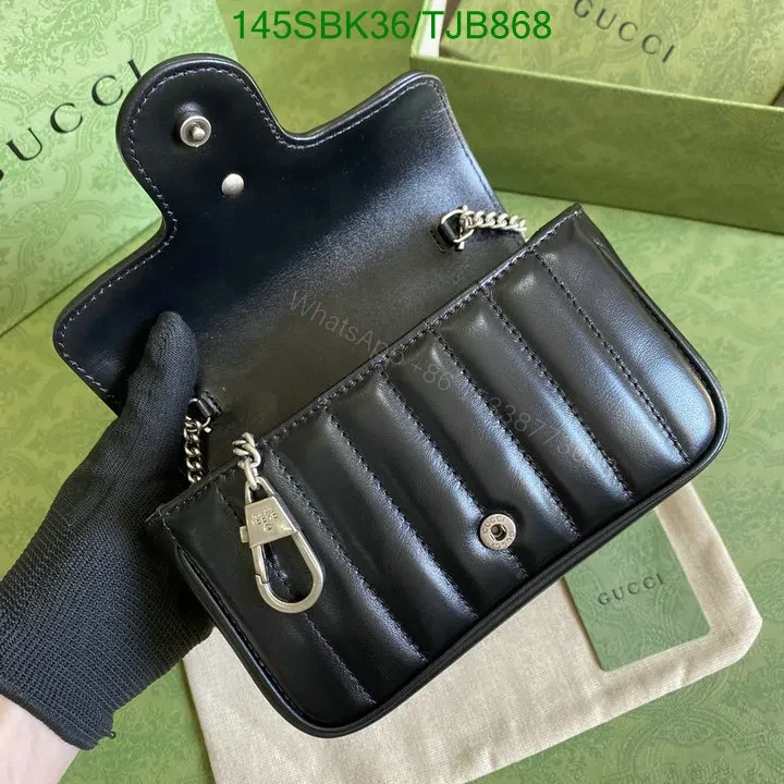 View 8 of Gucci Super Mini Bag in Blue Matelassé Chevron Leather with Silver-Toned Hardware 496474