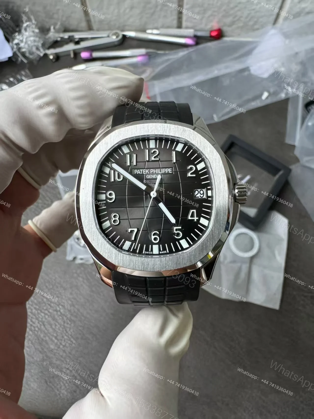 View 8 of Patek Philippe Super Clone Aquanaut 5167A-001 40MM Black dial