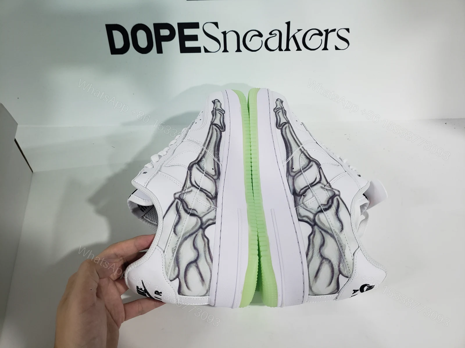 View 5 of Nike Air Force 1 Low Skeleton Halloween (2018) BQ7541-100