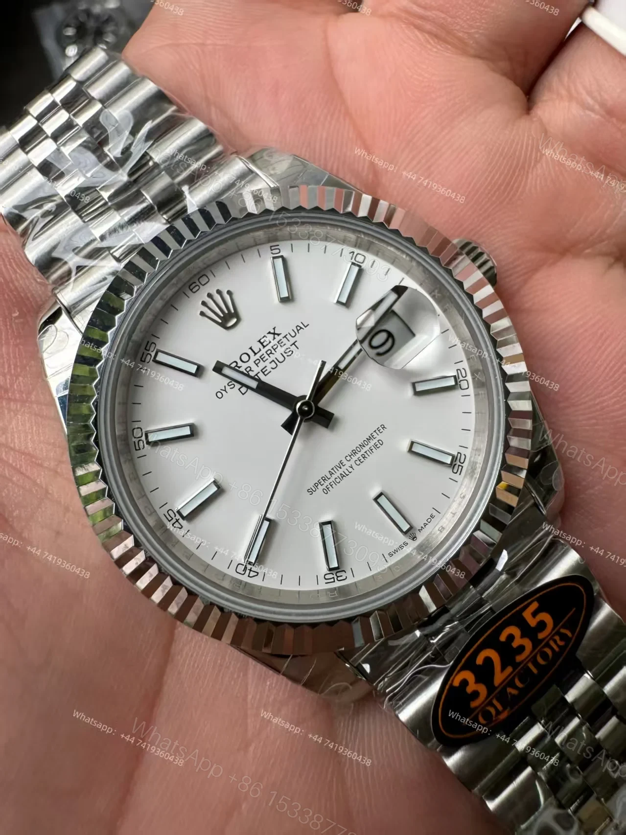 View 11 of Rolex Datejust M126334-0010 1:1 Replica White Dial Jubilee 41MM 3235 Movement Super Clone Watch