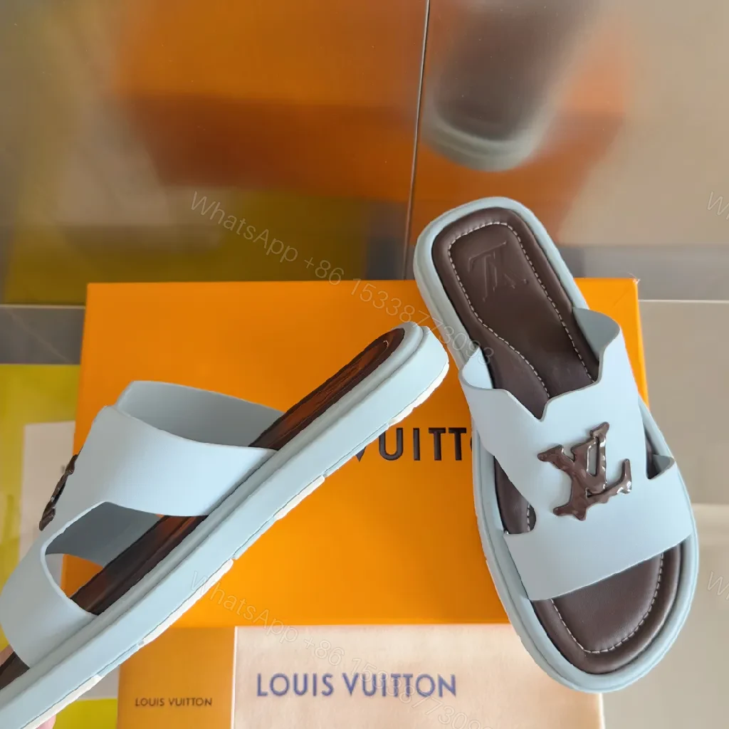 View 5 of Lightweight Luxe Slides: Periwinkle/Vegan Upper, Signature Embellishment