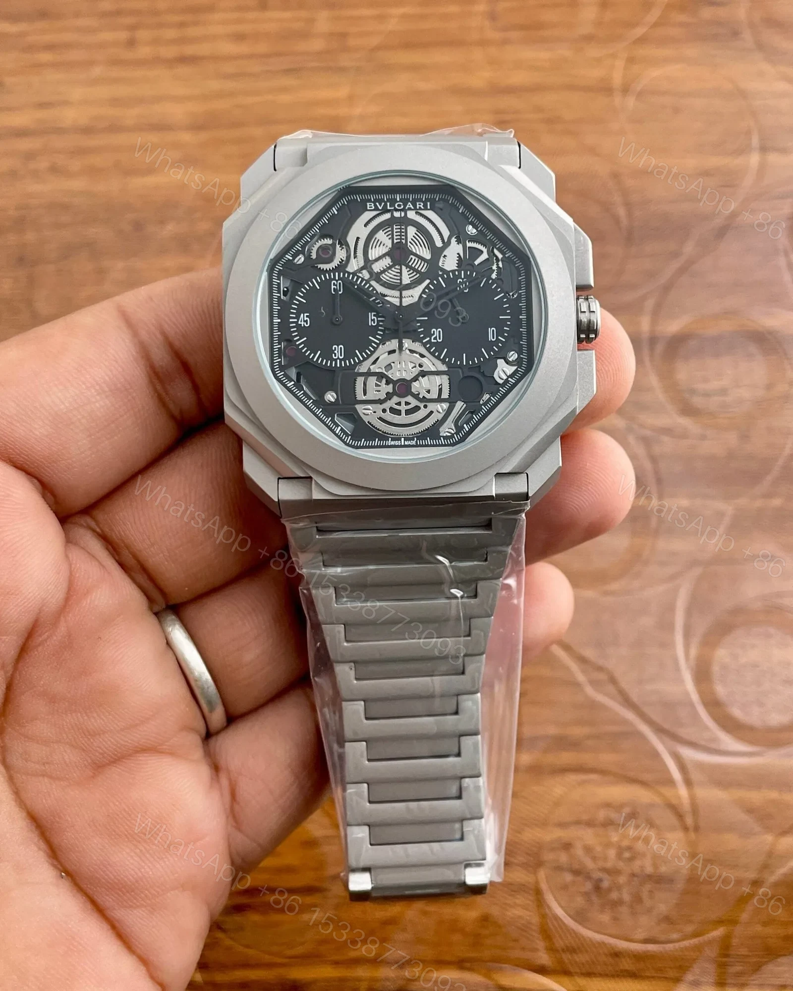 View 3 of BVLGARI 44mm Men’s Chronograph Watch