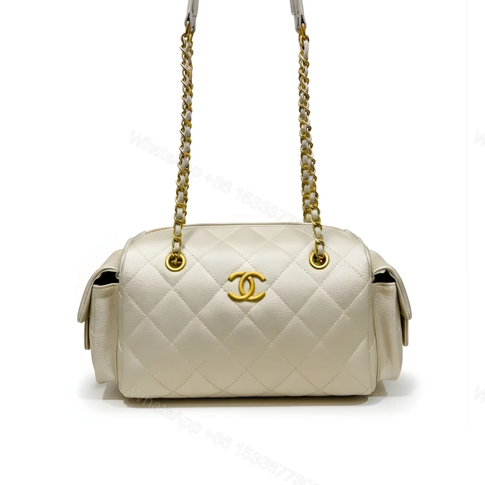 Chanel Small Bowling Bag Light Beige 25Cm — view 1