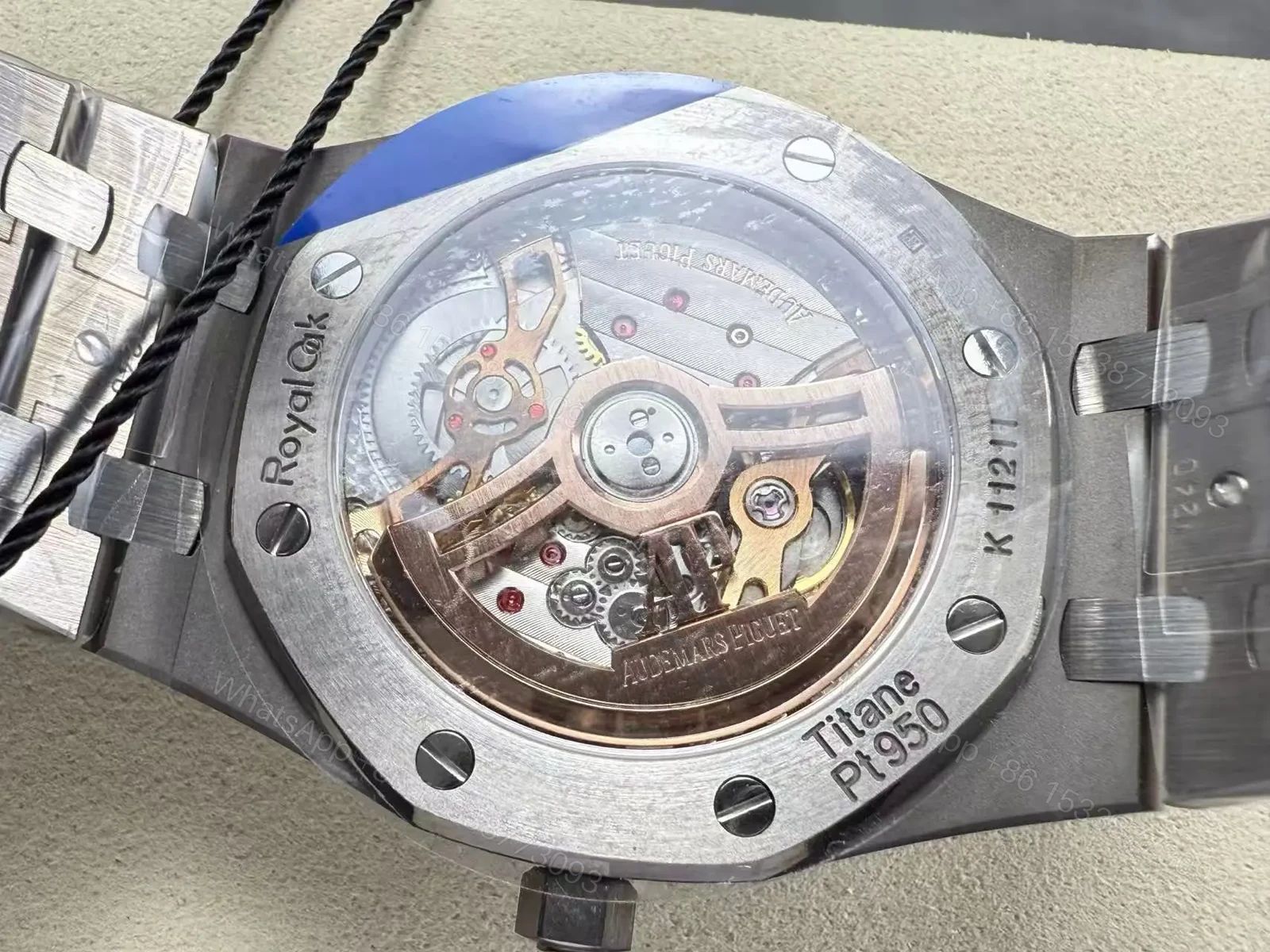 View 10 of Replica Audemars Piguet Royal Oak Jumbo Extra-Thin Red Dial