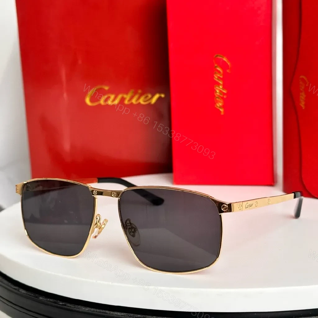 View 8 of Gold-Tone Metal Aviator Sunglasses - Timeless Luxury Comfort