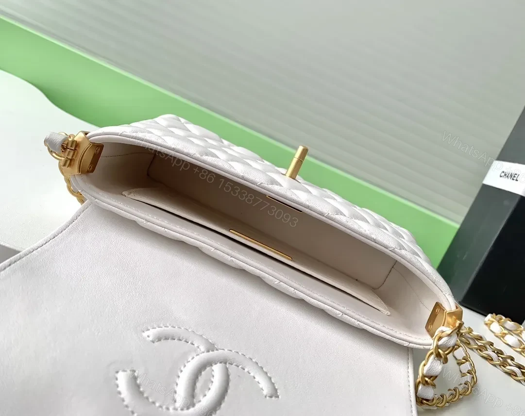 View 8 of Quilted Mini Bag: Gold Chain, Luxury Casual Chic