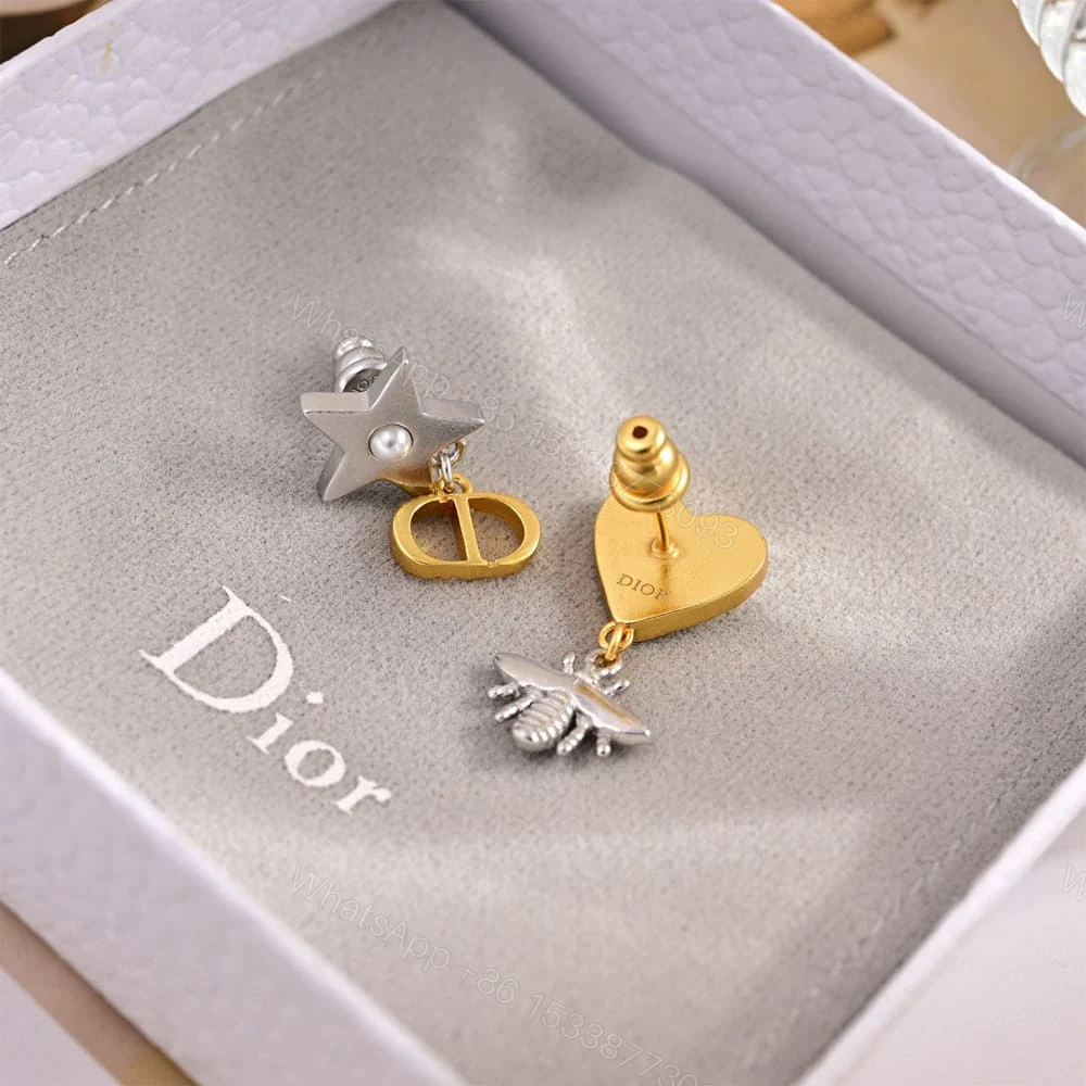 View 4 of DIOR Petit CD Lucky Charms Earrings