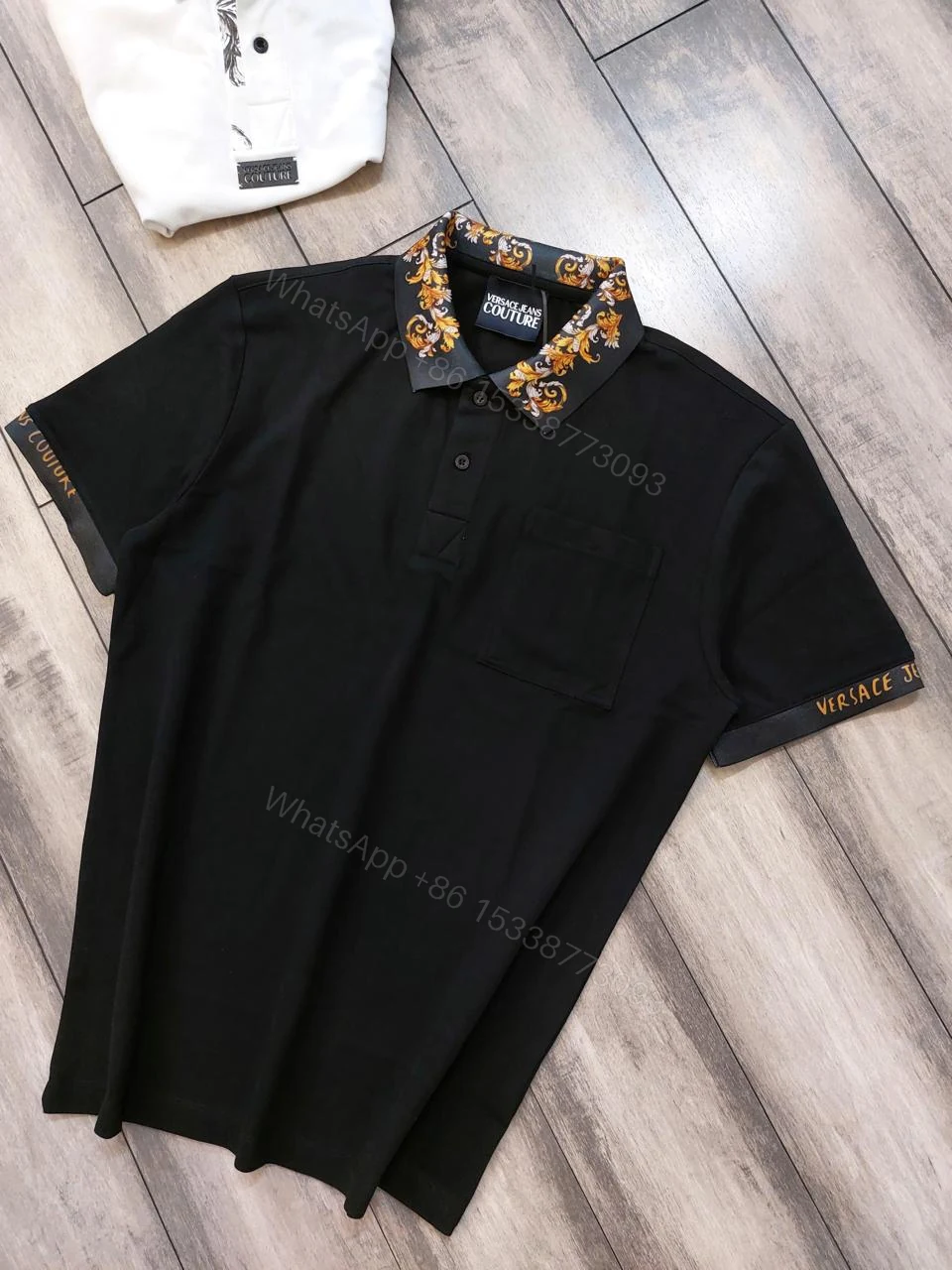 View 13 of FIRST COPY Versace Latest 2025 Imported Quality Exclusive Polo Tees