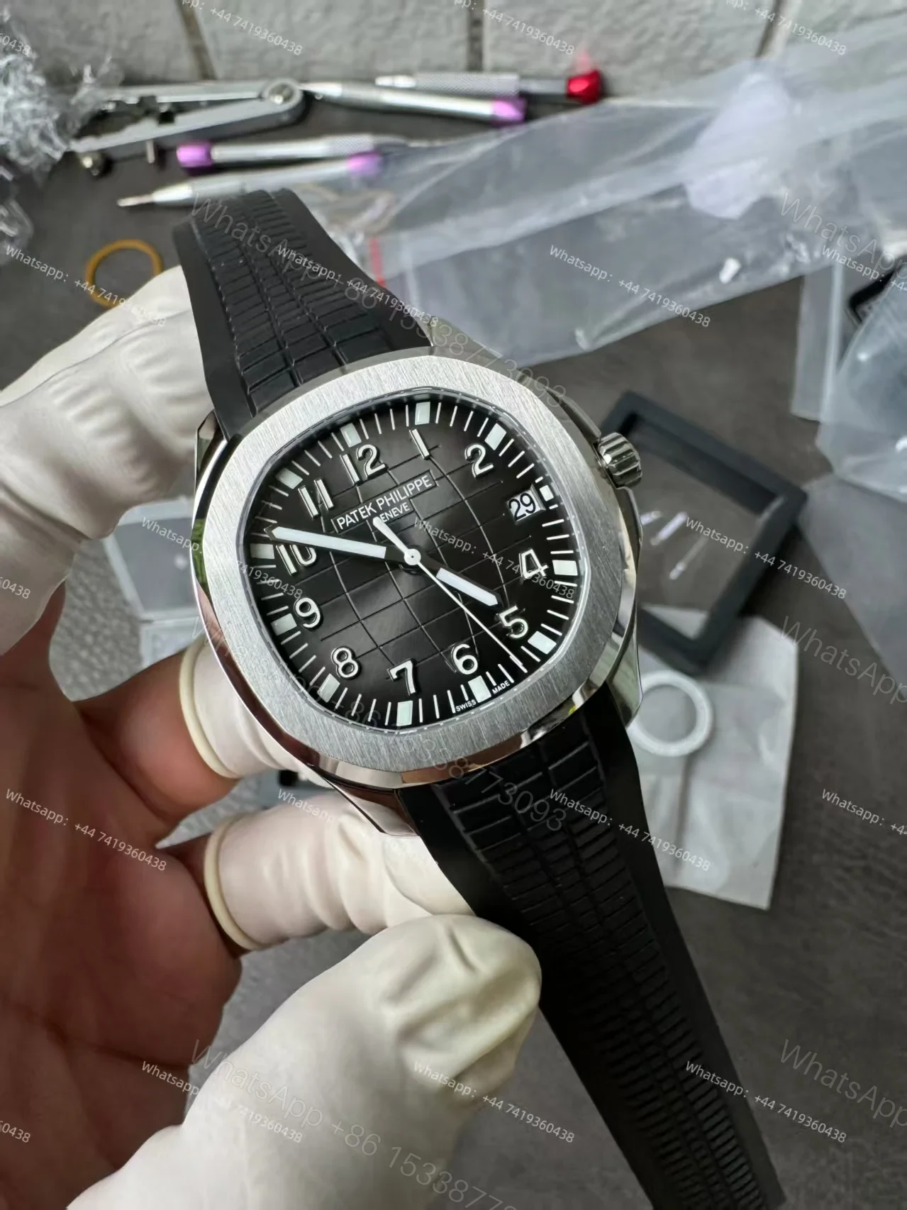 View 4 of Patek Philippe Super Clone Aquanaut 5167A-001 40MM Black dial