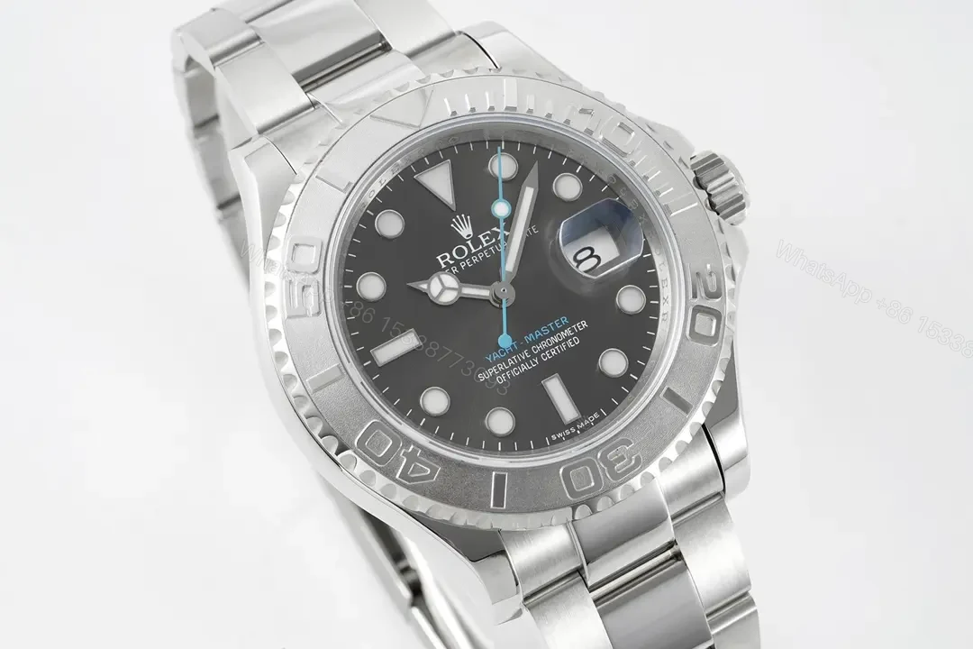 View 2 of OW Factory Clean Factory Rolex Yacht-Master 40mm Black Dial Stainless Steel