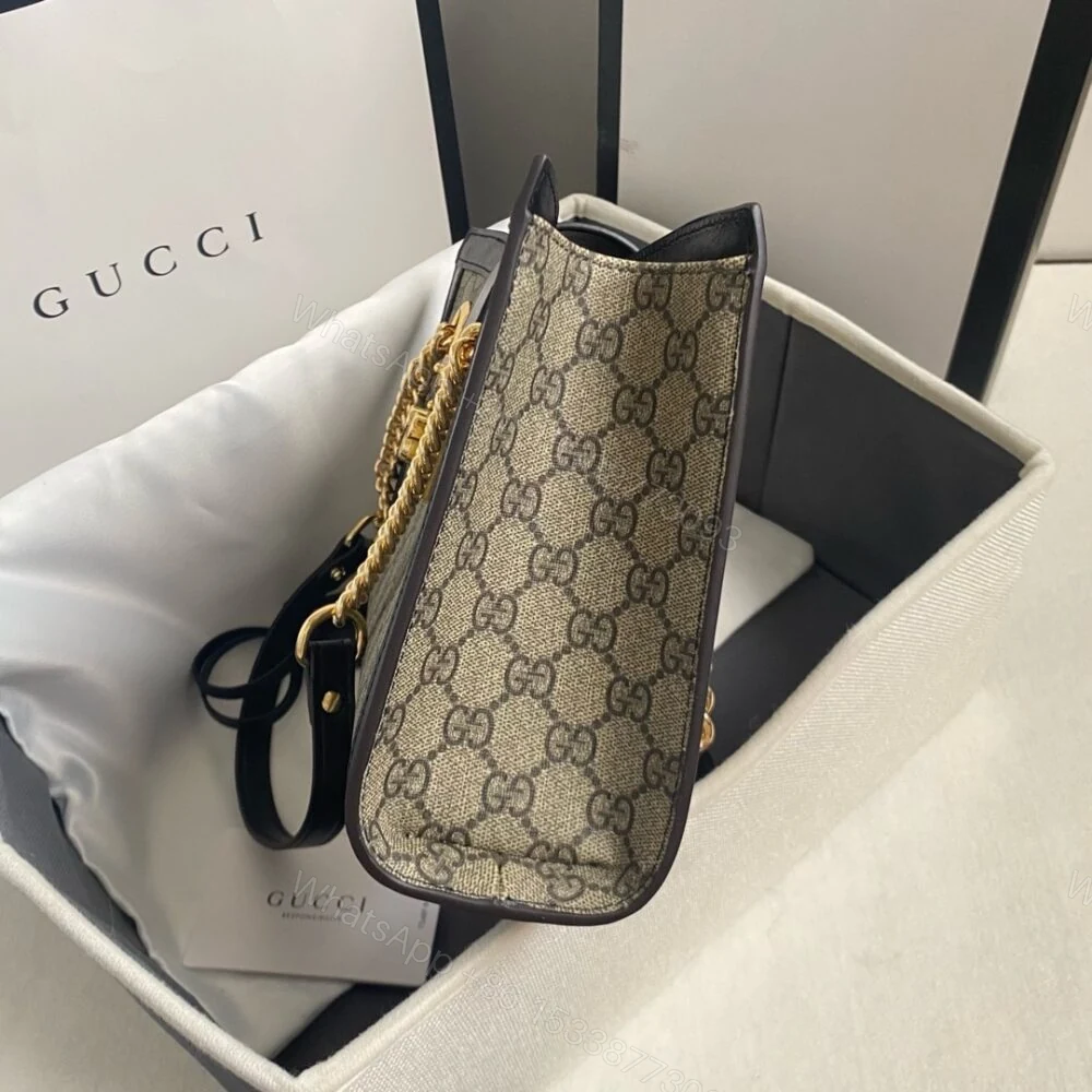 View 5 of Gucci Padlock GG Small Shoulder Bag Black 26Cm 498156 KHNKG 9769