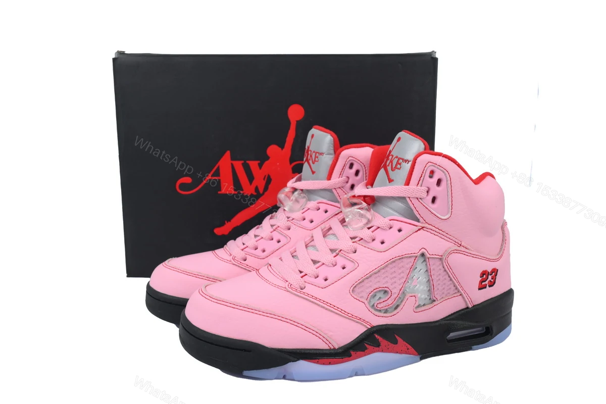 View 7 of Awake NY x Air Jordan 5 Retro 'Arctic Pink' DV4982-600