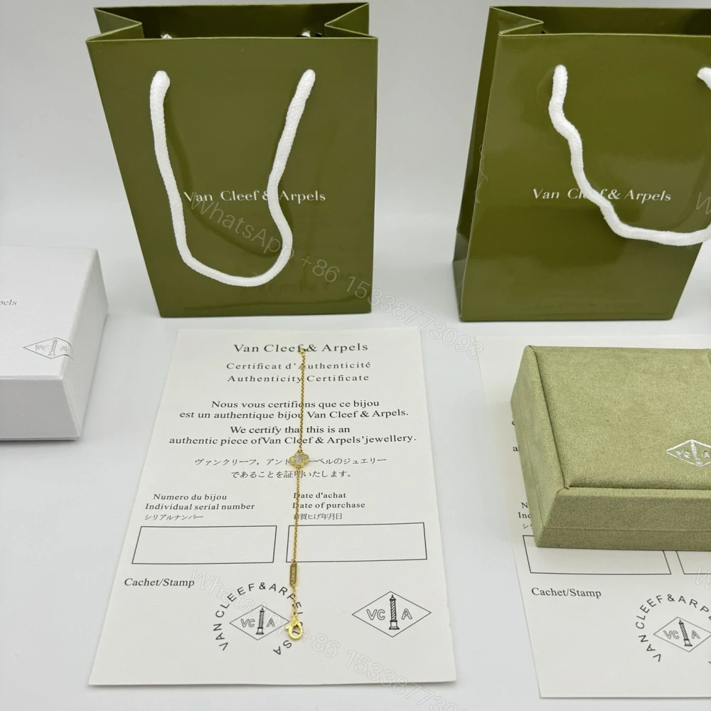 View 10 of 高仿首飾VanCleef&Arpels*RF68800單花貝母黃金手鏈