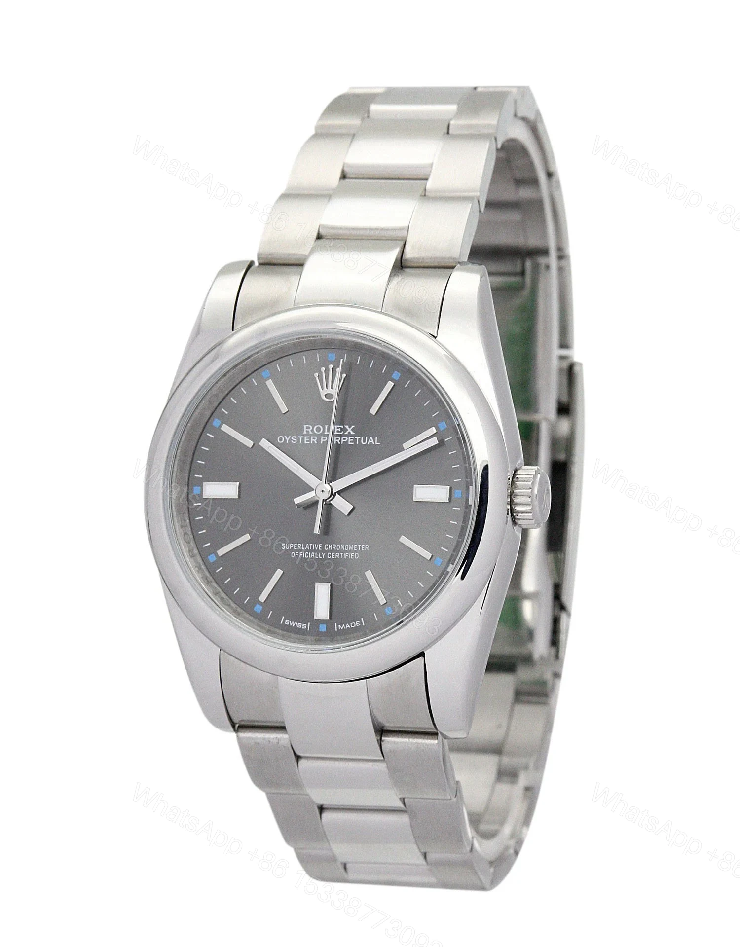 View 2 of Replica Rolex Oyster Perpetual Lady Black Dial 177200-2 31 mm