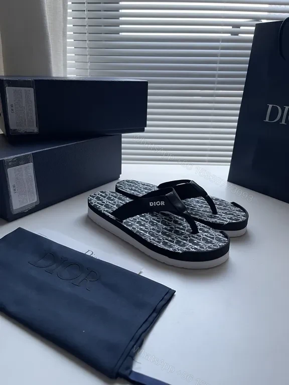 View 2 of Patterned Monogram Flip-Flops: Luxe Comfort Sandals